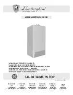 Lamborghini Caloreclima TAURA 24 MC W TOP Instructions For Use, Installation And Maintenance preview