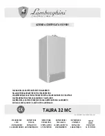 Lamborghini Caloreclima Taura 32 MC Instructions For Use Manual preview