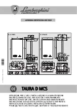 Lamborghini Caloreclima TAURA D 24 MCS Instructions For Use, Installation And Maintenance предпросмотр