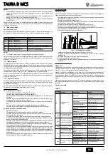 Preview for 17 page of Lamborghini Caloreclima TAURA D 24 MCS Instructions For Use, Installation And Maintenance