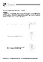 Предварительный просмотр 28 страницы LAMBORGHINI E20 MCS W TOP User Manual