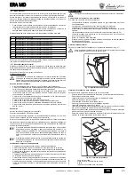 Preview for 25 page of LAMBORGHINI ERA MD Instructions For Use, Installation And Maintenance