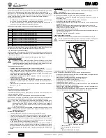 Preview for 34 page of LAMBORGHINI ERA MD Instructions For Use, Installation And Maintenance