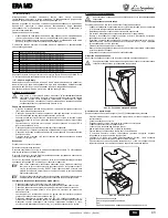 Preview for 43 page of LAMBORGHINI ERA MD Instructions For Use, Installation And Maintenance