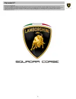 LAMBORGHINI Squadra Corse Huracan Super Trofeo Instructions Manual предпросмотр