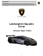 Предварительный просмотр 2 страницы LAMBORGHINI Squadra Corse Huracan Super Trofeo Instructions Manual