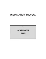 LAMBORGHINI URUS Installation Manual preview