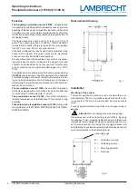 Предварительный просмотр 2 страницы Lambrecht 15188 Operating Instructions Manual