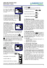 Предварительный просмотр 9 страницы Lambrecht 9164 Operating Instructions Manual