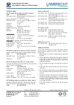 Preview for 10 page of Lambrecht meteo 15189 Operating Instructions Manual