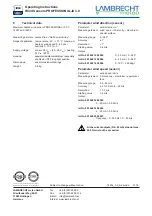 Предварительный просмотр 8 страницы Lambrecht PROFESSIONAL-IX 3.0 Operating Instructions Manual