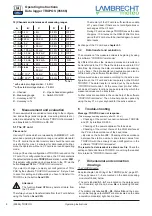 Preview for 8 page of Lambrecht TROPOS-100 Operating Instructions Manual