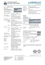 Preview for 12 page of Lambrecht TROPOS-100 Operating Instructions Manual