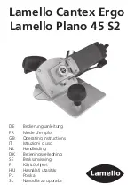 Lamello Cantex Ergo Operating Instructions Manual preview