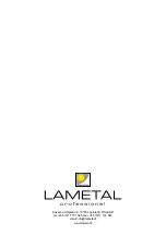 Preview for 12 page of LAMETAL STARK Relax NL 3150R Operating And Maintenance Manual