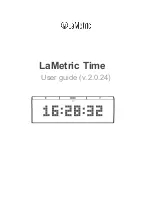 LaMetric Time User Manual preview