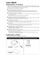 Preview for 7 page of Lami Corporation Lotus-14LK-H Instruction Manual