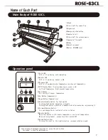 Preview for 8 page of Lami Corporation Rose-63CL Instruction Manual