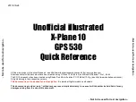 Preview for 1 page of Laminar Research X-Plane 530 Quick Reference