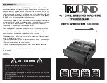 Lamination Depot TruBind TB-SD600MB Operation Manual preview