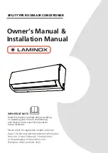 LAMINOX 18HFN8 Owner'S Manual & Installation Manual preview