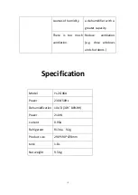 Предварительный просмотр 10 страницы LAMINOX YL-2G06A User Manual