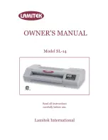 Preview for 1 page of Lamitek SL-14 Owner'S Manual