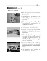 Preview for 9 page of Lamitek SL-14 Owner'S Manual