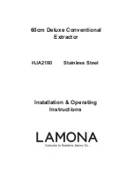 Preview for 1 page of Lamona HJA2180 Installation & Operating Instruction