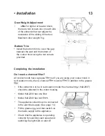 Preview for 13 page of Lamona HJA2230 Installation & Operating Instructions Manual