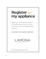 Предварительный просмотр 2 страницы Lamona HJA2480-1 User'S Installation Manual