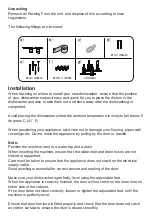 Preview for 3 page of Lamona LAM8603 Installation Manual