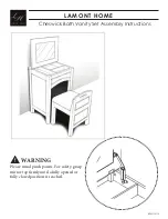 LAMONT HOME Cheswick Bath Vanity Set Assembly Instructions Manual предпросмотр