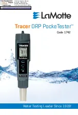 LaMotte ORP PockeTester Tracer Manual предпросмотр