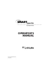 LaMotte SMART Spectro Operator'S Manual preview