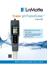 Предварительный просмотр 1 страницы LaMotte TRACER pH PockeTester Instruction