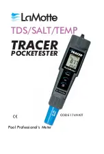 LaMotte TRACER POCKETESTER TDS/SALT/TEMP Instructions Manual предпросмотр