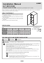 Lamp ALT-SN15-D360 Installation Manual preview