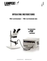 Lampert PUK 3 professional plus Operating Instructions Manual preview