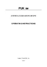 Lampert PUK SM Operating Instructions Manual preview