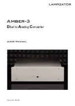 Предварительный просмотр 1 страницы Lampizator Amber-3 User Manual