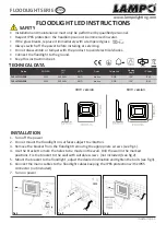 Предварительный просмотр 2 страницы Lampo FAFLAT30WRGB Instructions