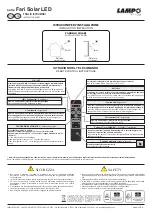 Preview for 2 page of Lampo Fari Solar LED Series Instruction Sheet