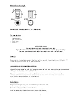 Предварительный просмотр 3 страницы Lampo IP67 LED Colour changer User Manual