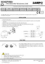 Preview for 2 page of Lampo SENSPIRBI Quick Start Manual