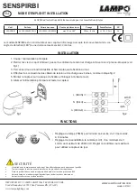 Preview for 3 page of Lampo SENSPIRBI Quick Start Manual