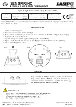 Предварительный просмотр 1 страницы Lampo SENSPIRINC Operation And Installation Instruction