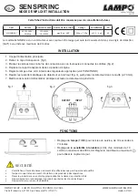 Предварительный просмотр 3 страницы Lampo SENSPIRINC Operation And Installation Instruction