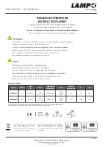 Lampo SPLED503MC Instruction Sheet preview