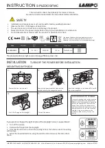 Preview for 2 page of Lampo SPLEDOSFMC Instructions